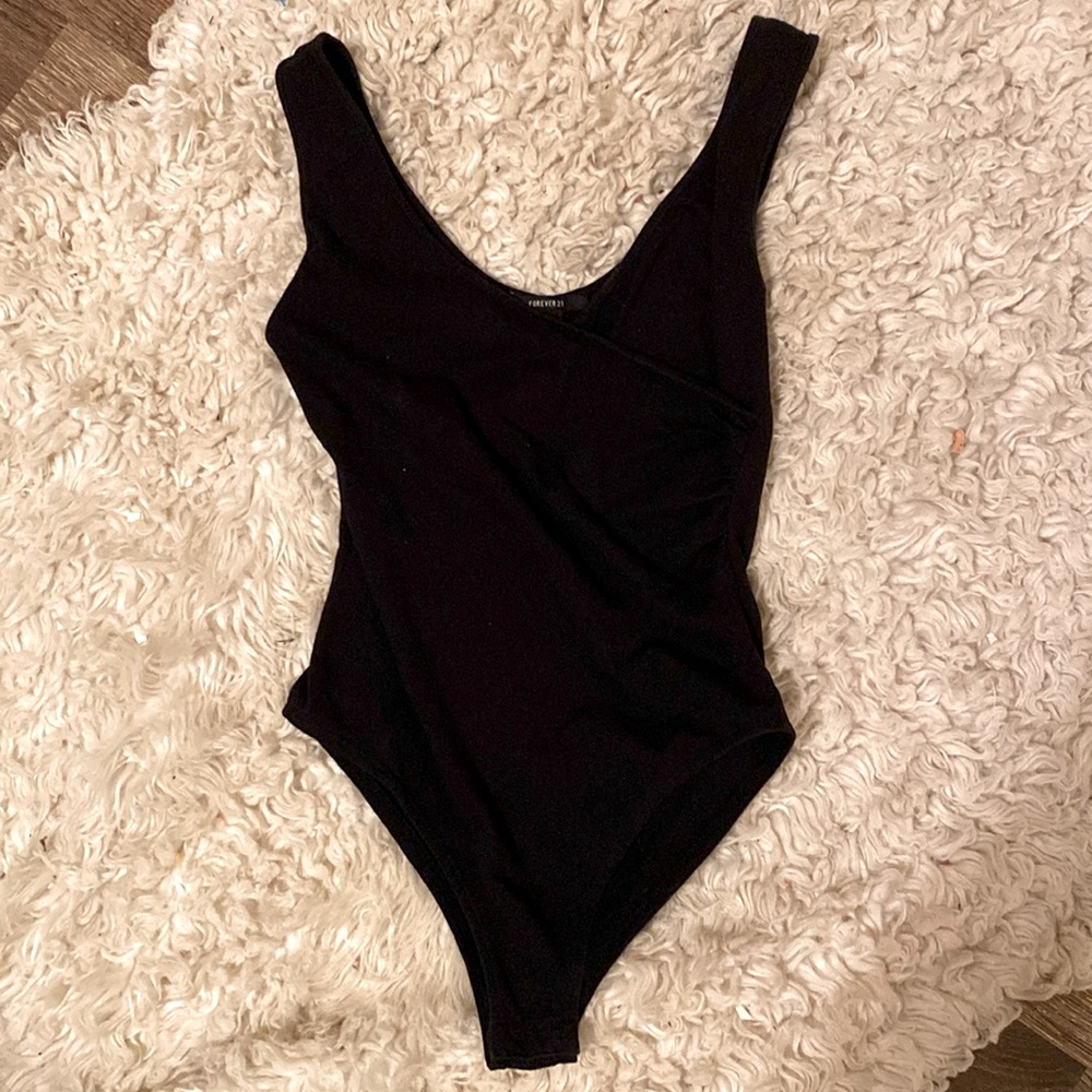 Black Forever 21 bodysuit size medium.